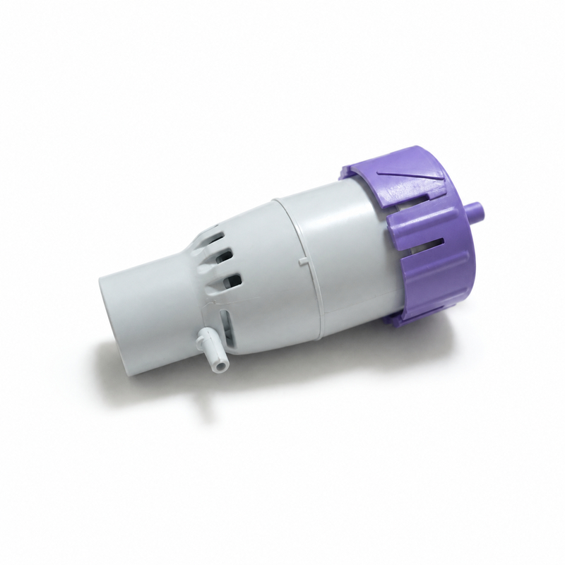 Medical flow-control connector component