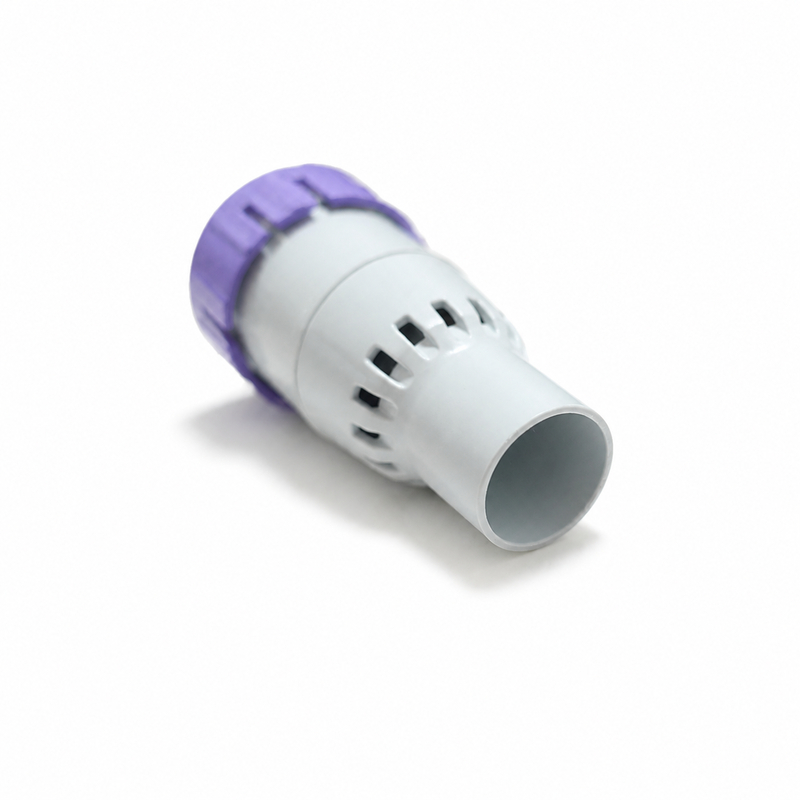 Injection moulded medical connector with tube interfaces