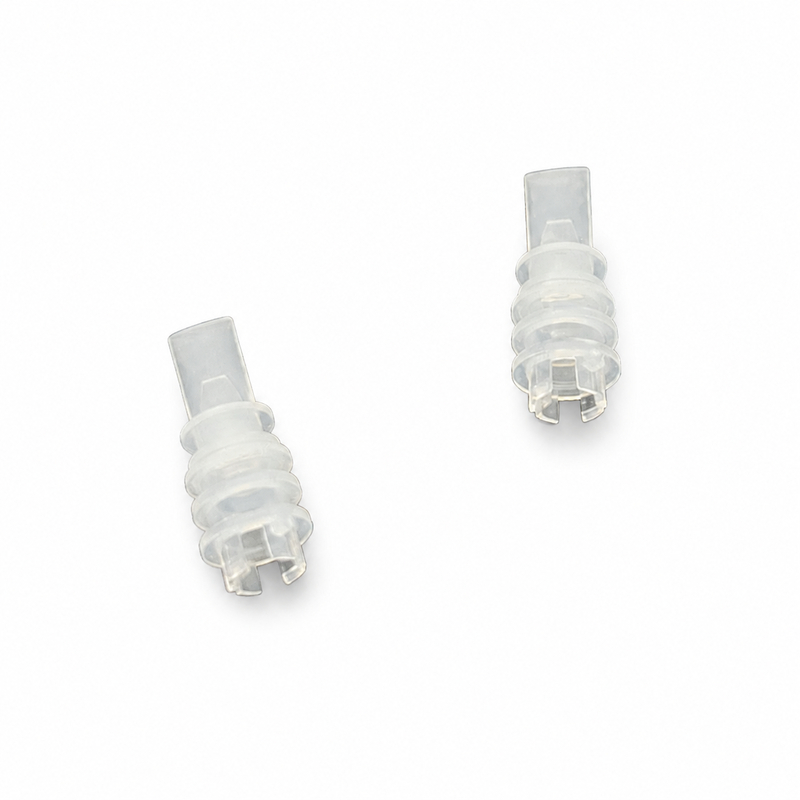 Transparent medical corrugated-tube connector