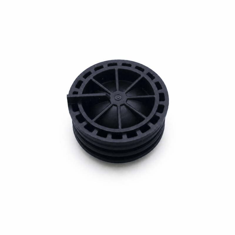 Black automotive plastic protective plug