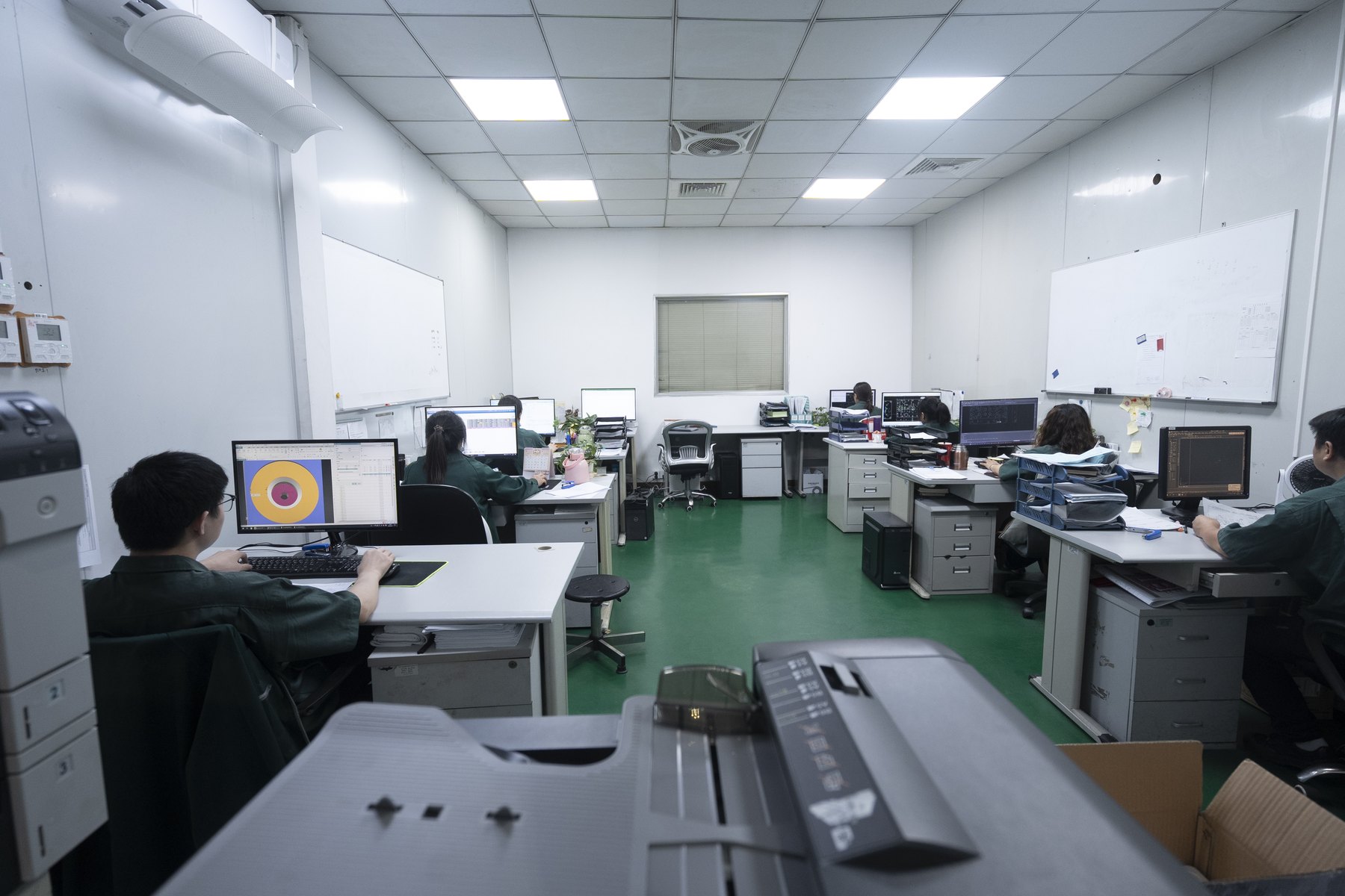 JingZhan mould engineering team working with CAD and CAM software