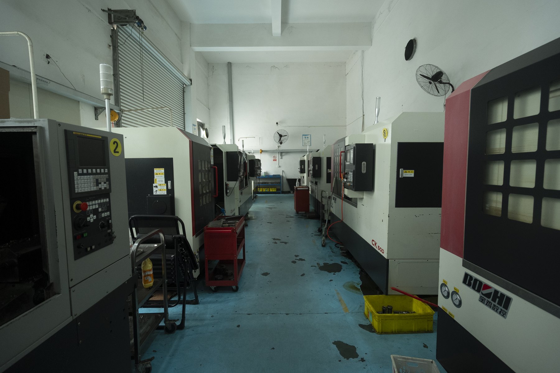 Precision CNC turning workshop at JingZhan Mould Technology