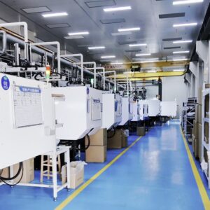 Organized injection moulding production line at JingZhan Mould Technology